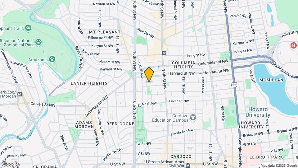 1453 Girard St NW-Unit -1 Map and Location Details