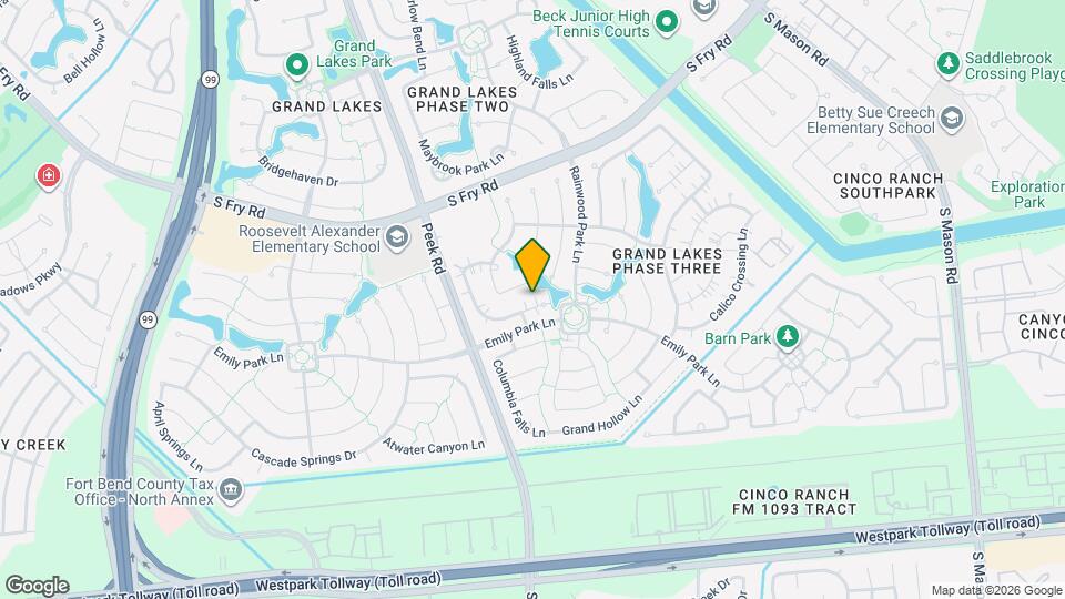 21810 Blossom Brook Ln Mapa y Detalles de la Ubicación