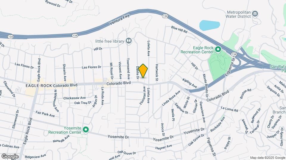 1525 Colorado Blvd Map and Location Details