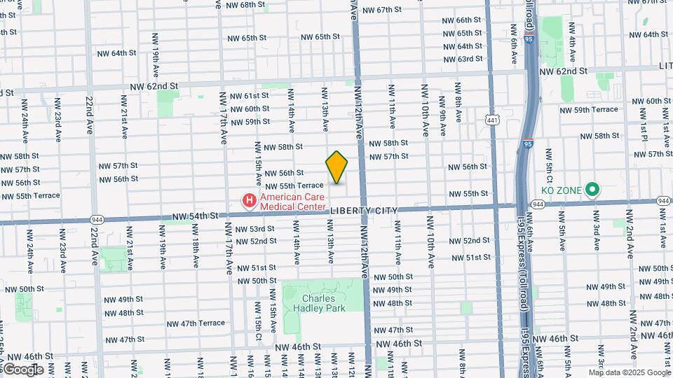 1282 NW 55th Terrace Map and Location Details