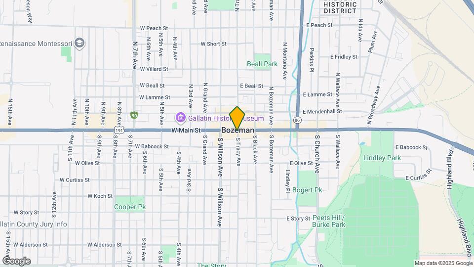 1 S Tracy Ave Map and Location Details