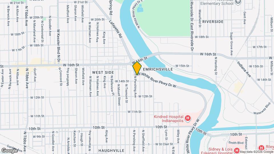 1411 N Pershing Ave Map and Location Details