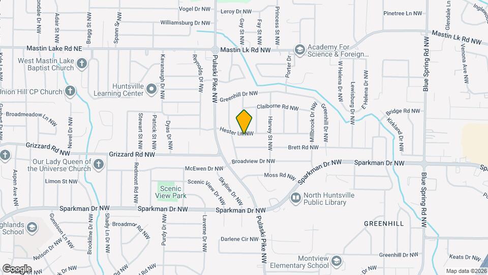 2913 Hester Ln NW Map and Location Details