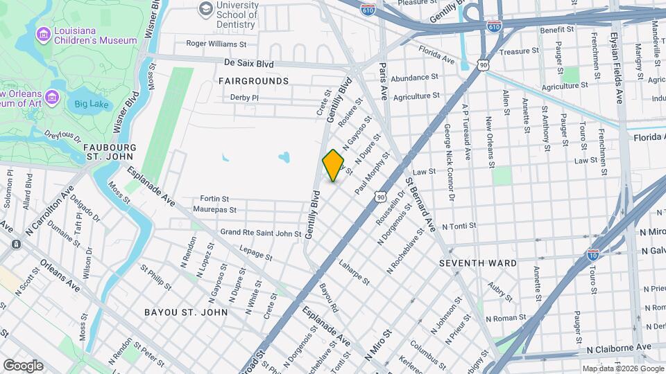 2810 Dabadie St, Unit Apt A Map and Location Details