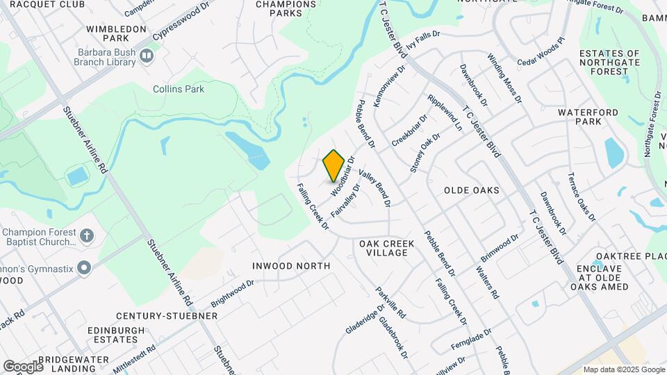 3822 Woodbriar Dr Map and Location Details