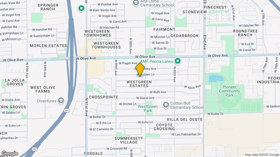 8714 W Lawrence Ln Map and Location Details