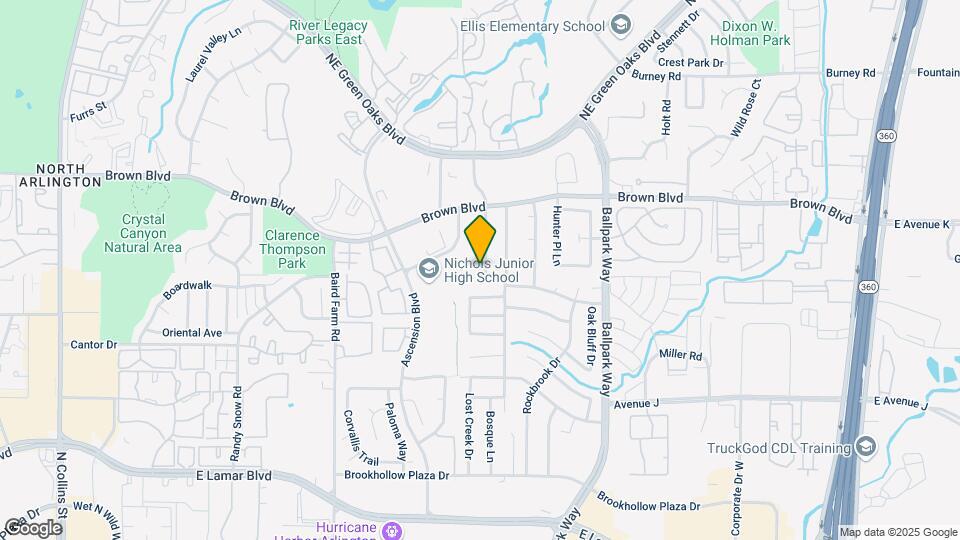 2212 Honey Creek Ln Map and Location Details