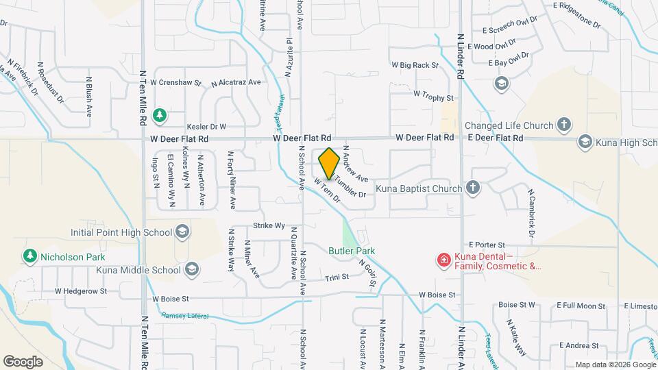 720 W Tern Dr Mapa y Detalles de la Ubicación