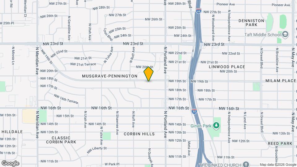 3800 NW 19th St Map and Location Details