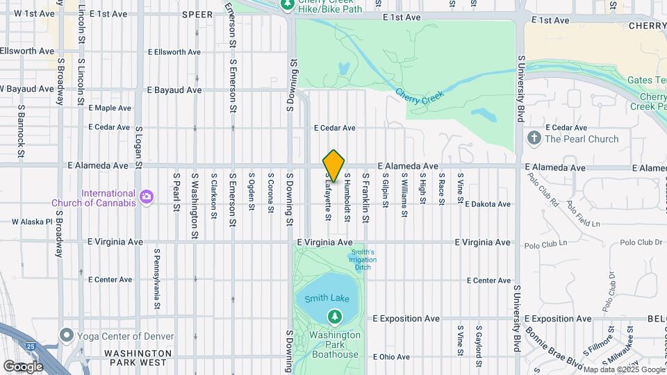 352 S Lafayette St Map and Location Details
