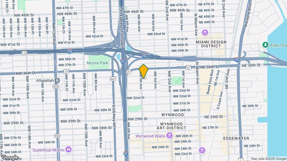 3411 NW 5th Ave Map and Location Details