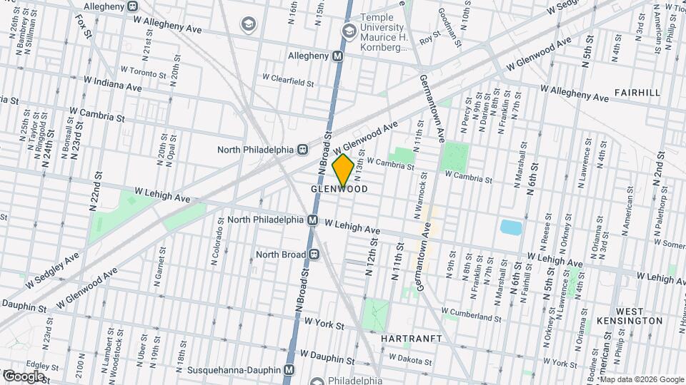 1324 W Somerset St Map and Location Details