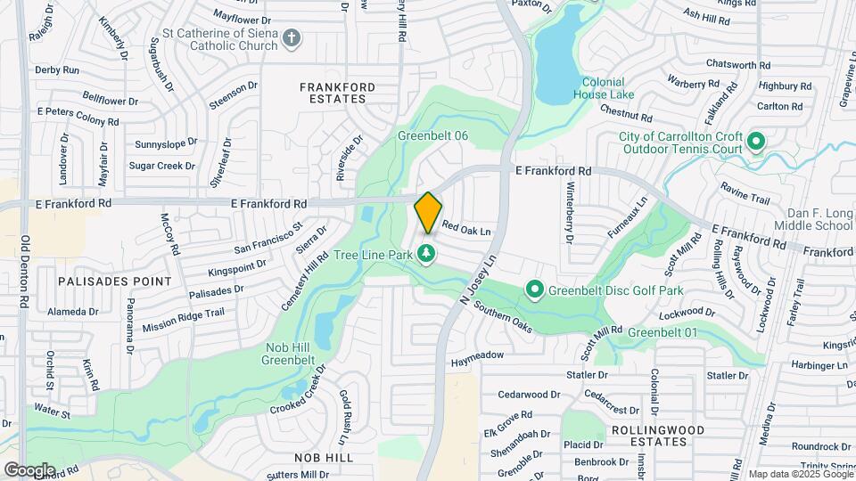 1816 Post Oak Ln Map and Location Details