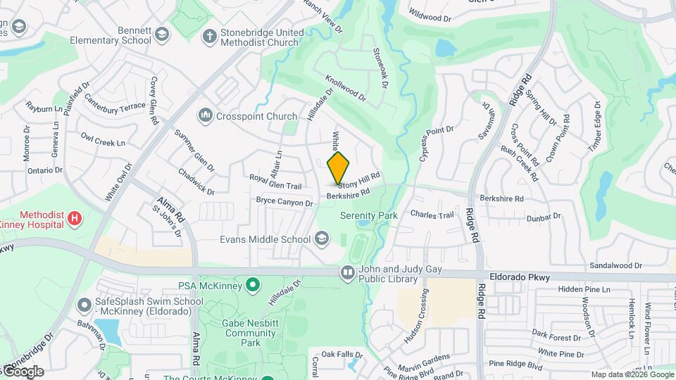 6813 Stony Hill Rd Map and Location Details