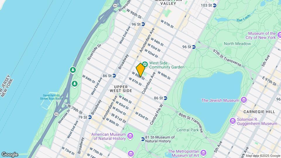 140 W 88th St Map and Location Details