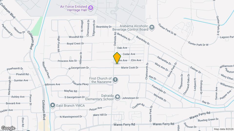 3807 Marie Cook Dr Map and Location Details