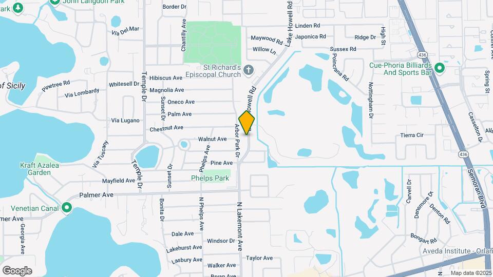 5037 Lake Howell Rd Map and Location Details