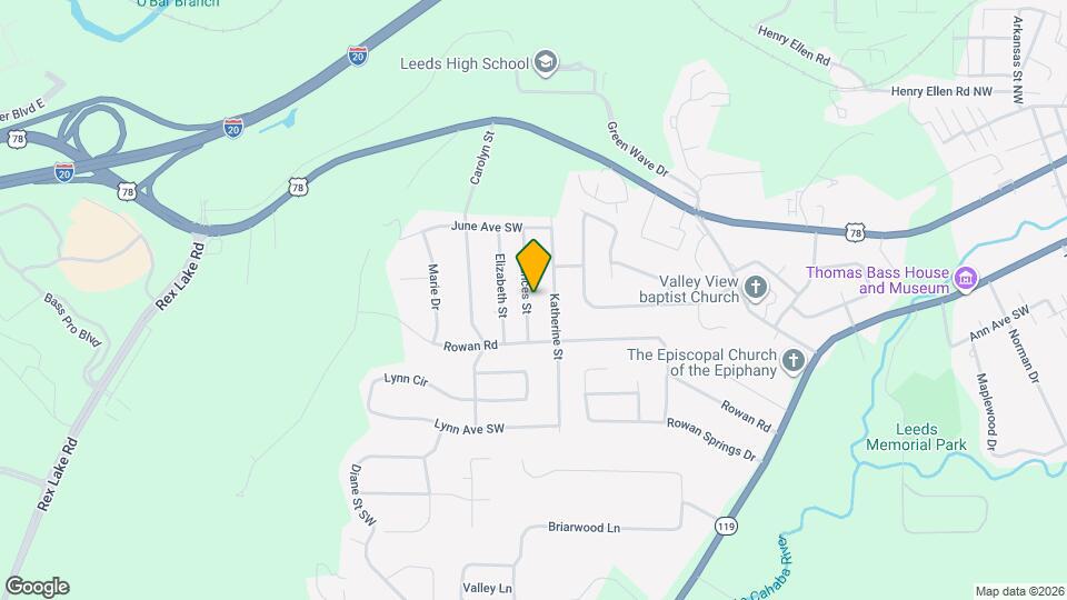 1233 Frances St Map and Location Details