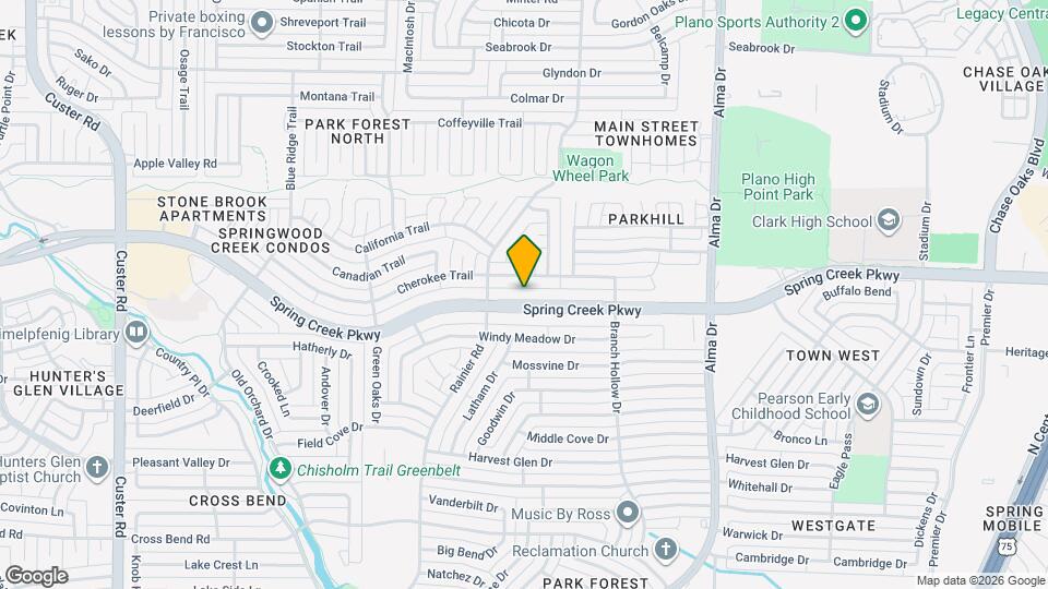1305 W Spring Creek Pkwy Map and Location Details