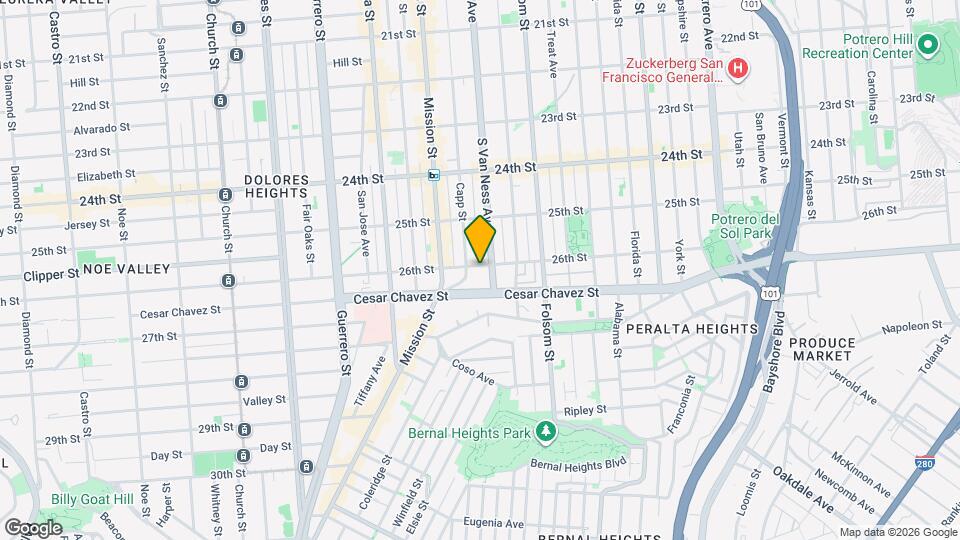 3321 26th St Map and Location Details