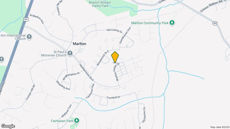 12706 Marlton Center Dr Mapa y Detalles de la Ubicación