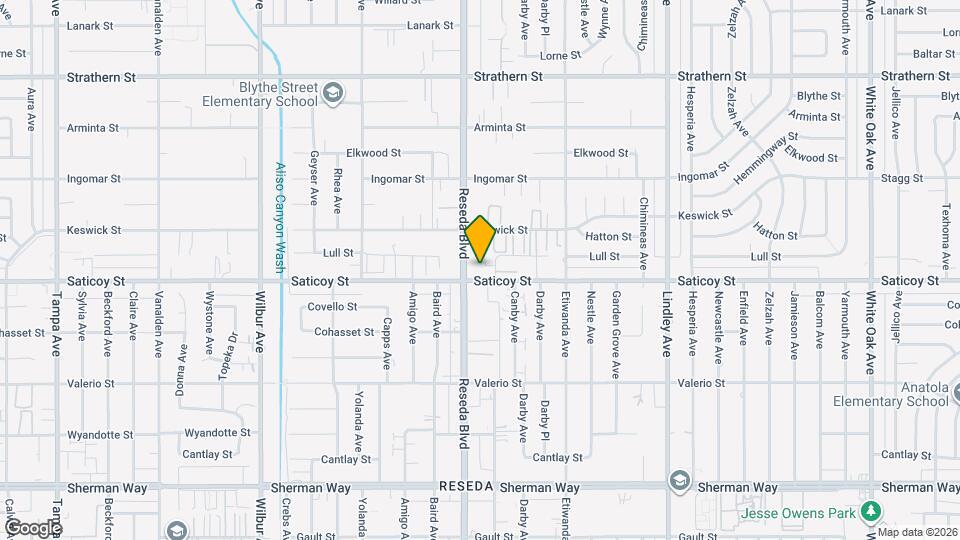 7616 Reseda Blvd Map and Location Details