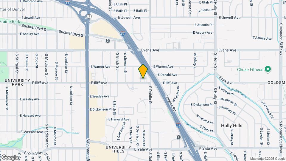 2282 S Dexter St Map and Location Details