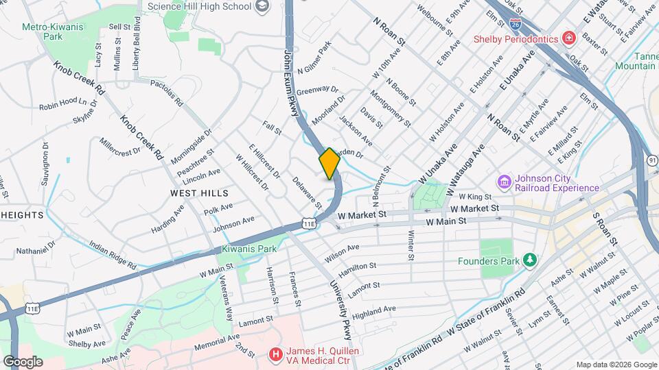 510 Thomas St Map and Location Details