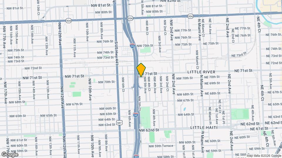 7017 NW 5th Ct Map and Location Details