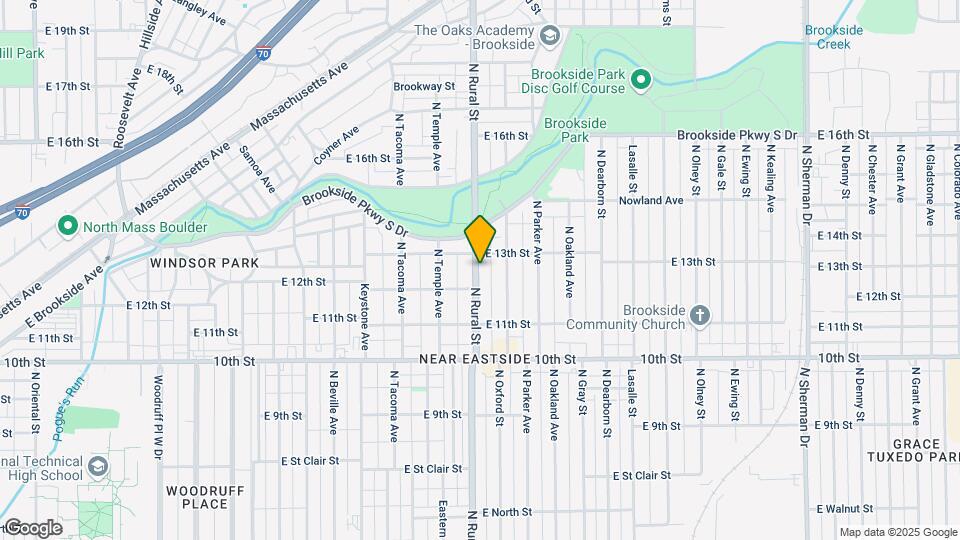 1221 N Rural St Map and Location Details