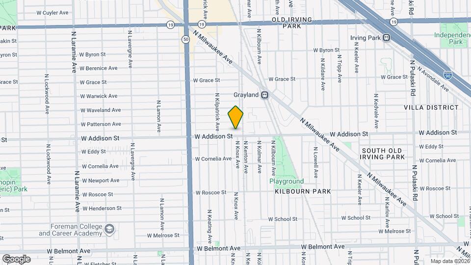 4612 W Addison St Map and Location Details