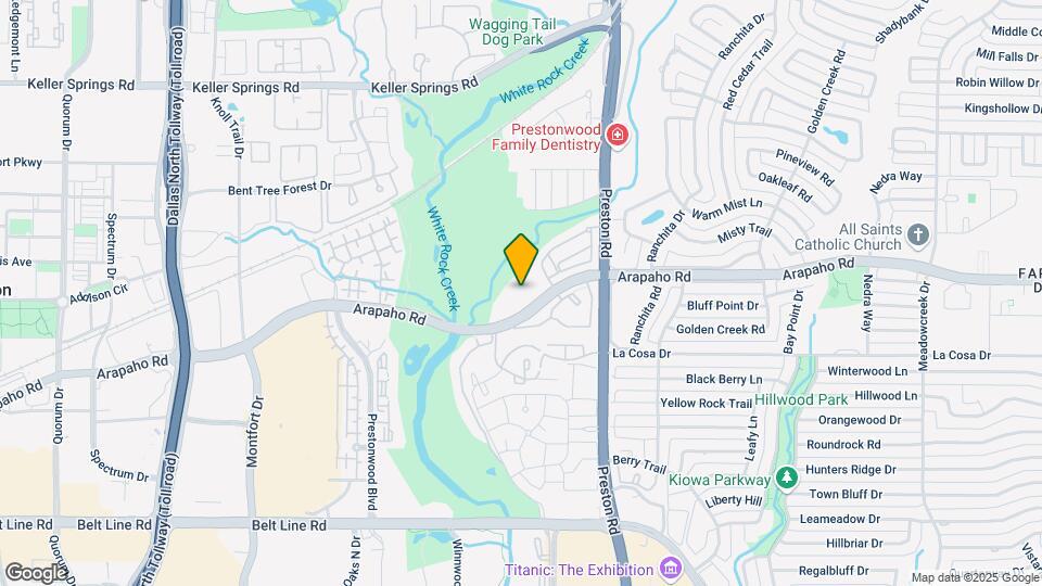 5981 Arapaho Rd Map and Location Details