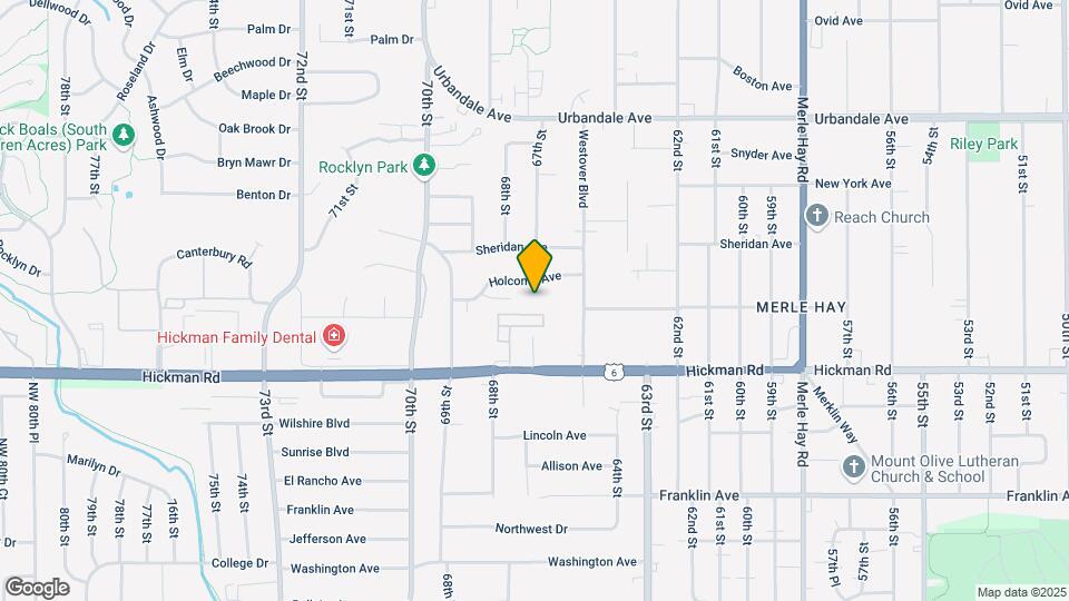 6642 Holcomb Cir Map and Location Details
