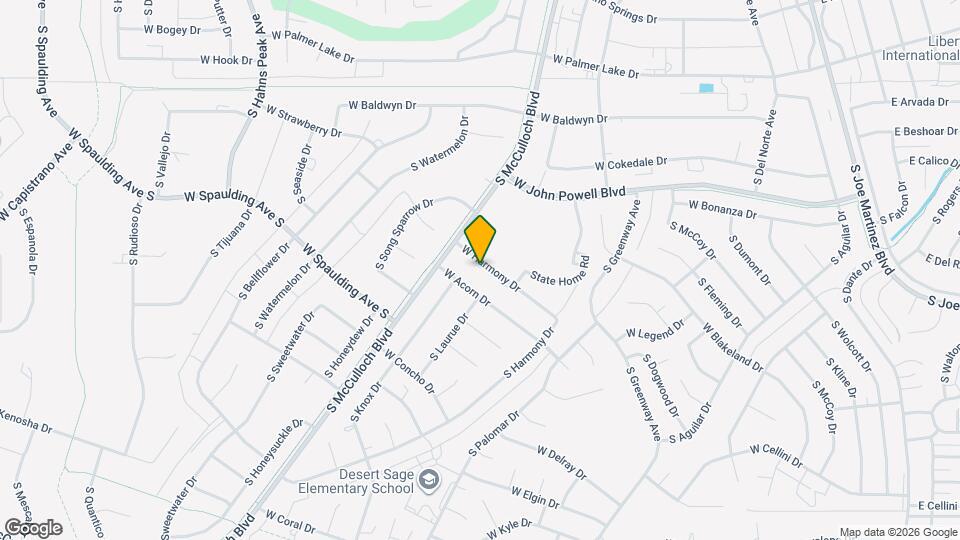 280 W Harmony Dr Map and Location Details