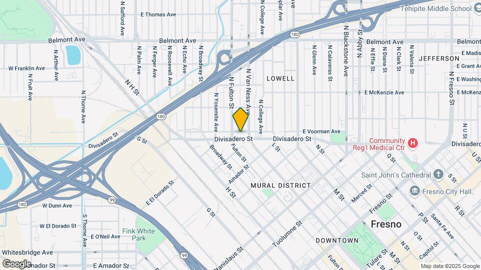 931 E Divisadero St Map and Location Details