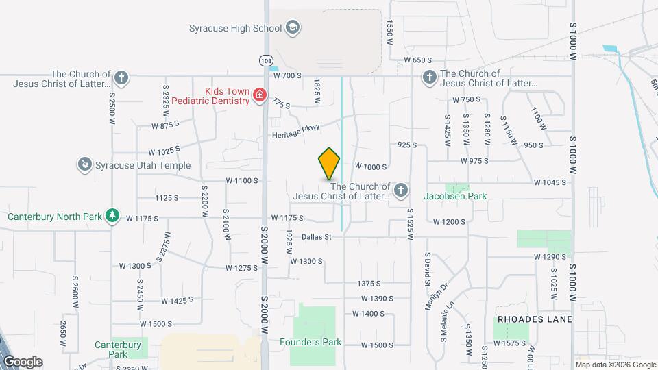 1062 S 1775 W Map and Location Details