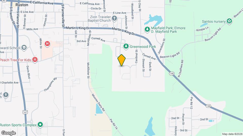 1405 Lewis St Map and Location Details