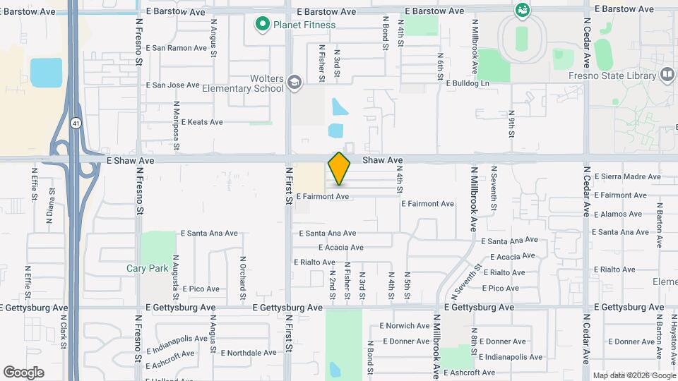 3319 E Fairmont Ave Map and Location Details