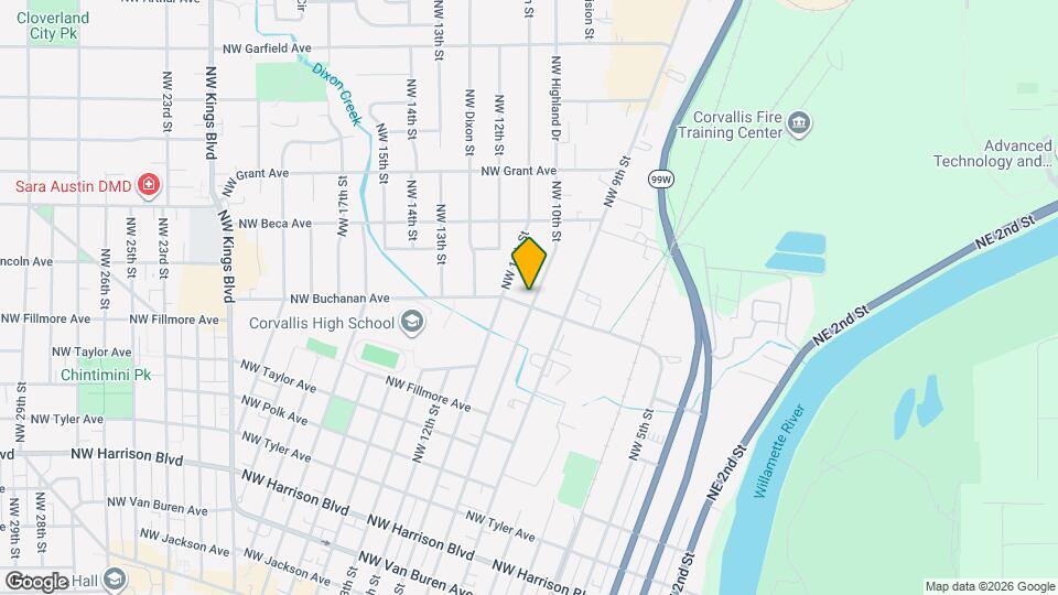 1019 NW Buchanan Ave Map and Location Details