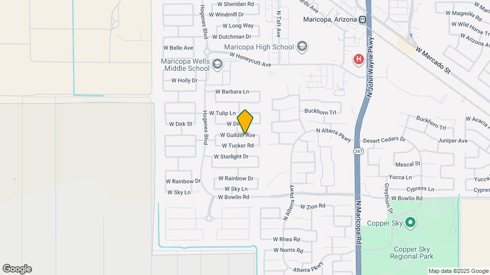 45571 W Guilder Ave Map and Location Details