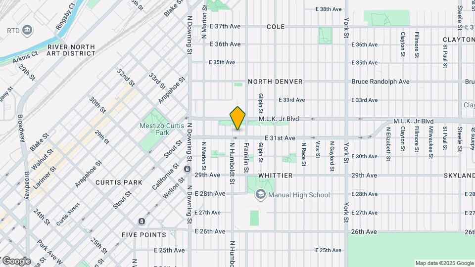 1515 E 31st Ave Map and Location Details