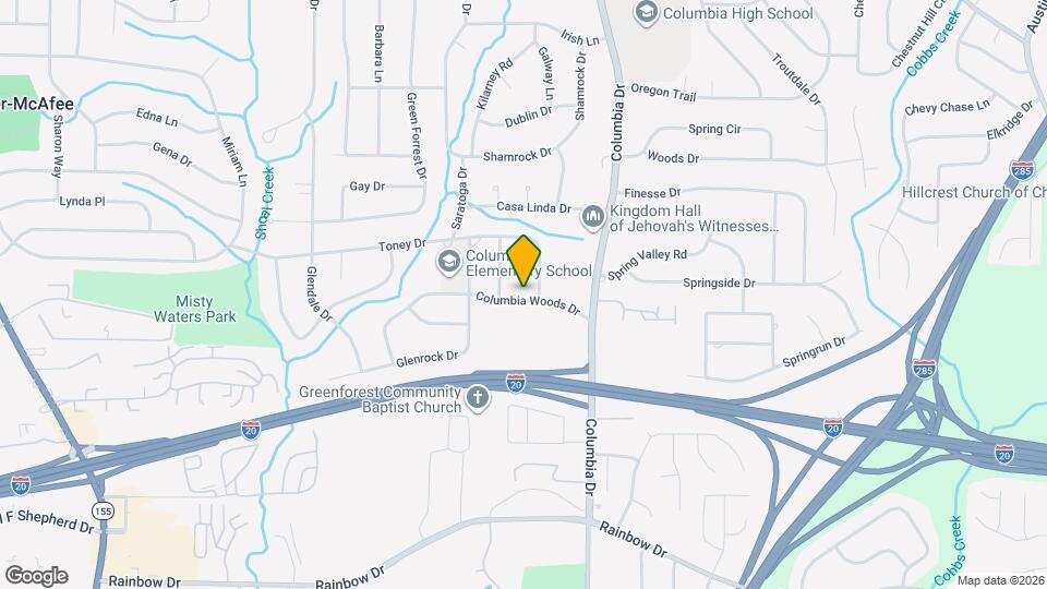 3296 Columbia Woods Dr Mapa y Detalles de la Ubicación