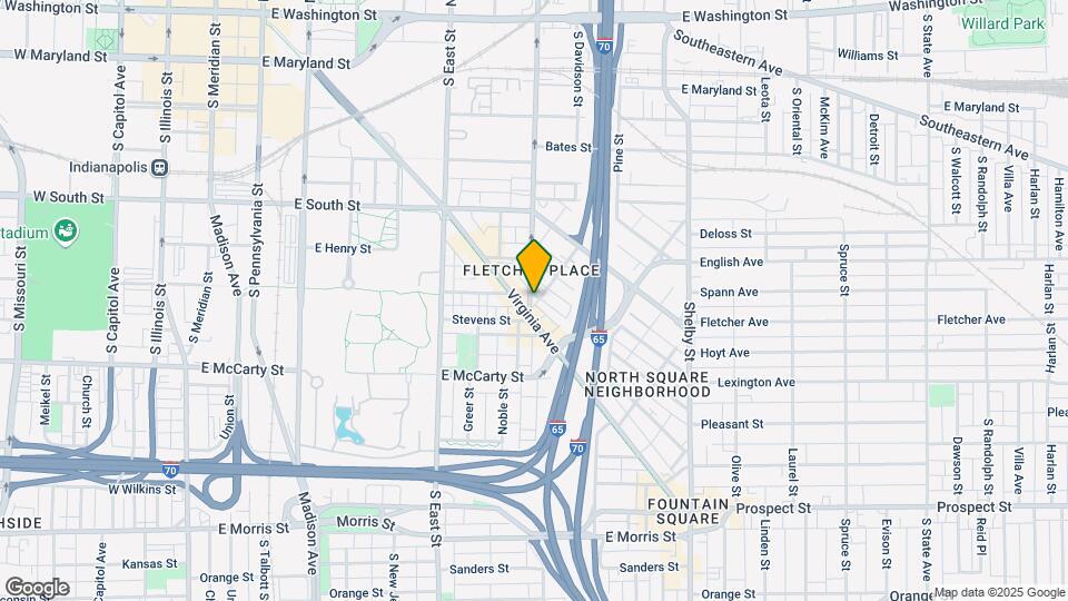 615 S College Ave Map and Location Details