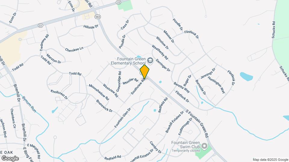 1525 Southview Rd Map and Location Details