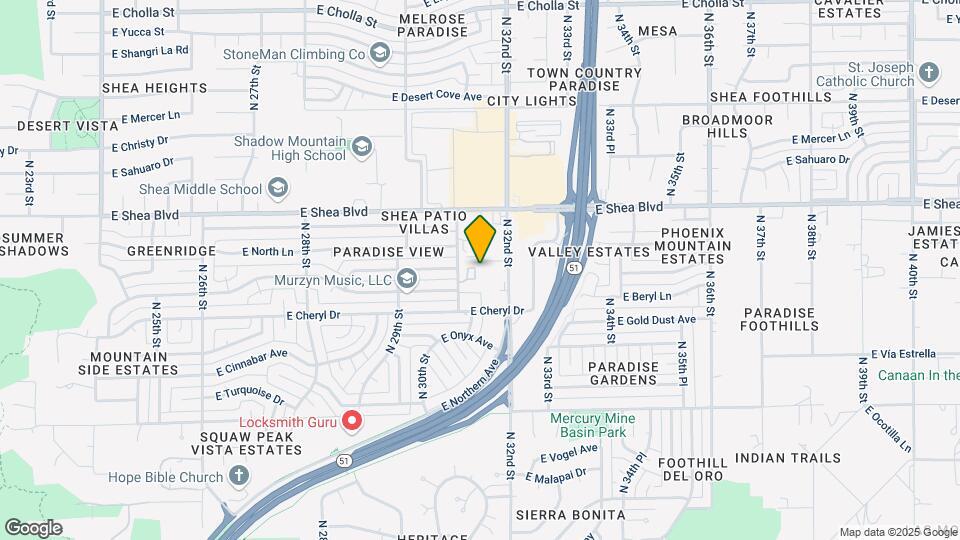 10235 N 31st St Map and Location Details