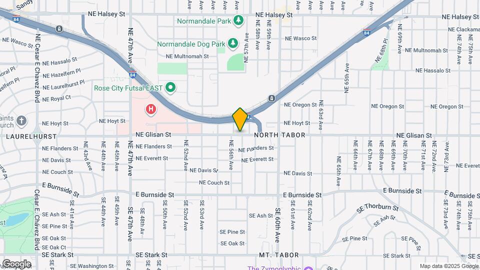 5645 NE Glisan St Map and Location Details