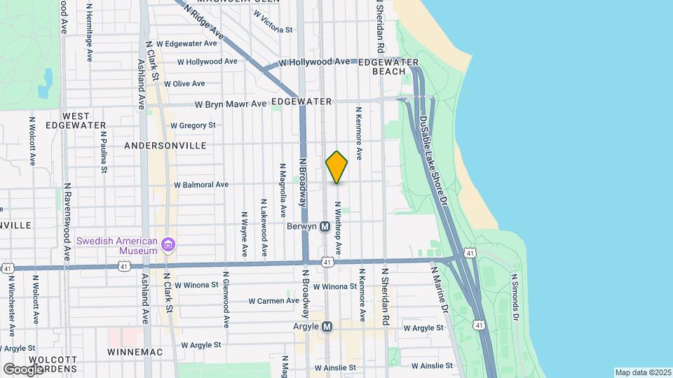 5354 N Winthrop Ave Map and Location Details