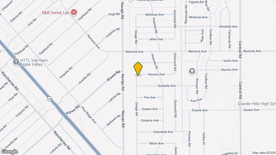 14313 Osage Rd Map and Location Details