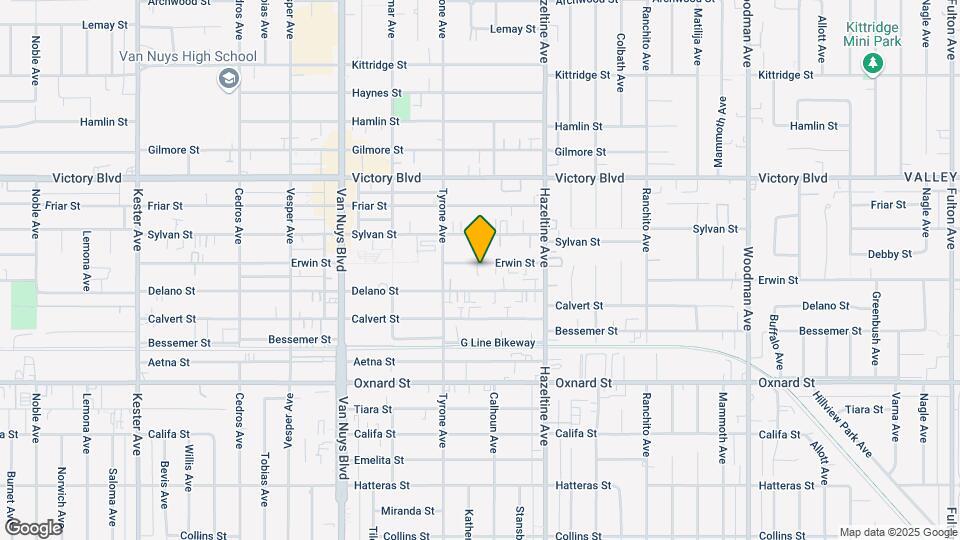 14216 Erwin St Map and Location Details