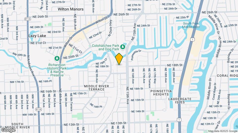 1311 NE 18th St Map and Location Details
